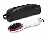 Rowenta CF6220 Brosse soufflante et Fer à Lisser Brosse soufflante à air Chaud Vapeur Rose, Blanc 900 W 1,8 m