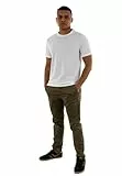 Kaporal, Tee Shirt Manches Courtes, pour Homme, 60% Coton - 40% Polyester, Coupe Regular, Col Rond, Couleur White, Taille L