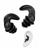 Bouchon d'oreille pour dormir, Anti-Ronflements bouchon anti bruit, bouchon oreille piscine Etanche Natation Course, pour Dormir sur le Côté, Voyages & Sport Noir