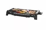 SENYA Plancha électrique - 2200 W Plaque effet pierre Antiadhésive, grande surface de cuisson 6 à 8 personnes, bac récupérateur de graisse, compatible avec le lave-vaisselle