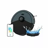 Hoover HG430H Hydro Robot Aspirateur Laveur, Puissant 4000Pa en Aspiration, Tous Sols, Navigation Laser, Capteur d'obstacles, Station de Recharge, Connecté, Application HG4 Personnalisable