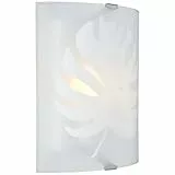 Brilliant Applique murale Uja blanc, verre/métal, 1x D45, E27, 40 W