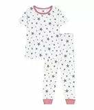 Petit Bateau A0D6Z Pyjama, Blanc/Bleu, 10 Ans Garçon