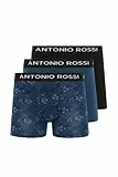Antonio Rossi (Lot de 3) Calecon Homme - Confortable, Riche en coton, Respirant