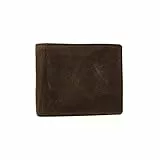Fossil Portemonnaie pour homme Derrick, cuir Bifold Dark brun 11.4 cm L x 2.5 cm W x 9.5 cm H ML3687201