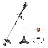 WORX Nitro Débroussailleuse sans Fil 40V WG186E.92, Lame de 25 cm, Fil de Coupe 38cm, Capot de Protection, Poignée Amovible, Tête Interchangeable, livrée sans Batterie ni Chargeur