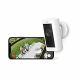 Ring Caméra extérieure Pro sans fil (Stick Up Cam Pro) | Caméra de surveillance wifi sans fil avec vidéo HDR 1080p, détection de mouvements 3D | Essai Ring Home gratuit 30 j.