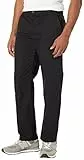 Amazon Essentials Pantalon Chino sans Pince Infroissable Coupe Droite Homme, Noir, 36W / 30L