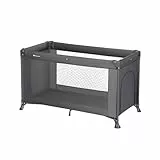 Bebeconfort Sweet Dreams, Lit Parapluie Bébé, 0-3 Ans (0-15 kg), Léger, Grand Matelas, Ouverture Latérale, Design Pliable, Sac de Transport Inclus, Mineral Graphite