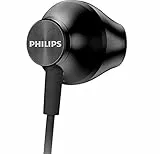 Philips Audio Écouteurs Intra-Auriculaires UE100BK/00 avec Puissance de Basse améliorée (diaphragme de 14,2 mm en néodyme, câble Ergonomique 1 m), Noir