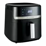 Russell Hobbs Air Fryer XXL 8,3L Rapid Air (Compact, Silencieux, Pizza Ø 26cm) Friteuse sans huile (9-en-1, Cuit, gril, rôtit et plus, économe, tactile,arrêt auto, compatible lave-vaisselle) 27632-56