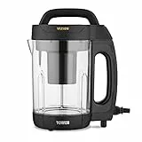 Tower T12067 Vizion Machine à soupe avec corps transparent, protection contre les débordements, 1000 W, noir