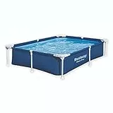 Bestway Steel Pro Piscine Hors Sol Rectangulaire 2,21 m X 1,50 m X 43 cm, Bleu