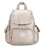 Kipling CITY PACK MINI Petit sac à dos, Metallic Glow (Argent)