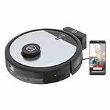 Hoover HG510D Aspirateur Robot, Navigation Laser,Grande Autonomie 90min,réservoir 0.50L,4 Vitesses,Ultra Silencieux 68 dBA,Filtre HEPA10, Station de Recharge, Application HG5 & Personnalisation