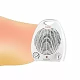 Kamberg - Radiateur Soufflant Salle de Bain - Chauffage d'appoint soufflant - Faible consommation - Silencieux - 2000 W - Blanc