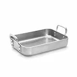 DE BUYER -7664.35 -plat a rotir rectang. alu.2 a.f.35x25, Argent