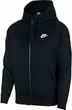 Nike Homme M Nsw Club Hoodie Fz Bb Veste, Black/Black/(White), XL EU