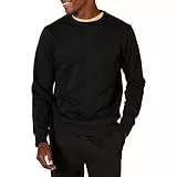 Amazon Essentials Sweat-Shirt à col Rond en Polaire (Grandes Tailles Disponibles) Homme, Noir, M