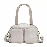 Kipling COOL DEFEA Sac à bandoulière de taille moyenne, Metallic Glow (Argent)