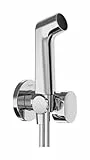 hansgrohe Douchette bidette S avec 1 type de jet économie d'eau (EcoSmart), incl. clapet anti-retour, support et tuyau de douche 1,25 m, pour eau froide, Chromé, 29230000