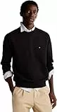 Tommy Hilfiger Sweat Homme Essential Fleece Crew Neck Regular Fit, Noir (Black), M