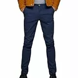 JACK & JONES Pantalon Chino Pantalon Chino Slim Fit Navy Blazer 34 32 Navy Blazer (US) 34 / L32