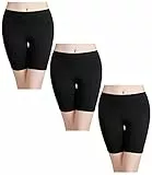 wirarpa Panty Coton Cycliste Short Femme Long Culottes Boxer Shorty Legging Boxer Caleçon Grande Lot de 3 Noir Taille 5XL