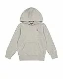 Champion Legacy Basics B-Ultralight Powerblend Fleece Sweat à Capuche, Gris Chiné Clair, 15-16 Ans Garçon