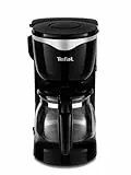 Tefal Cafetière filtre, Capacité 0,6 L, Compacte, Fonction anti-goutte pour servir pendant la percolation, Bouton On/Off lumineux, Maintien au chaud 30 minutes, Arrêt automatique CM340811