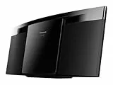 Panasonic Micro chaine hifi tout en un SC-HC200EG-K I 20W Lecteur CD Radio FM Bluetooth Port USB Design compact Finition des enceintes en tissu noir - Version Française
