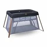 Maxi-Cosi Iris2, Lit Parapluie Bébé avec Matelas 2 en 1, 0-3 ans, 0-15 kg, Lit de Voyage Bébé, 2 Niveaux de Couchage, Fenêtre D'accès Latérale, Pliable & Léger, Matelas Extensible, Essential Graphite