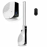 Taurus Babel Invisible - Ventilateur colonne 30W, 12 vitesses, 3 modes, hauteur 101cm, moteur CC 100% cuivre durable et efficace, minuterie, télécommande, très silencieux, filtre à poussière amovible
