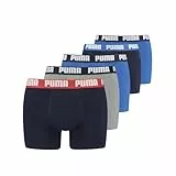 Puma Boxer sous-vêtement, Bleu/Gris, S (Lot de 5) Homme