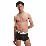 Calvin Klein Boxers Taille Basse Lot de 3 Homme avec Stretch, Multicolore (Blue Shadow/Grey Sky/Black), L