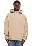 Urban Classics Oversized Polar Fleece Half Zip Hoody Sweatshirt à Capuche, Wetsand, XXL Homme