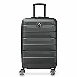 DELSEY PARIS - AIR Armour - Valise Moyenne Rigide Extensible - 68x44x32 cm - 77 litres - L - Noir
