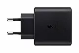 Samsung Chargeur USB C, Adaptateur Secteur 25W Ultra Rapide, Charge Rapide, Samsung Chargeur Original, sans câble, Noir