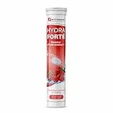 Forté Pharma - Hydra Forté Fruits rouges - Electrolytes, Vitamines, Minéraux, Magnésium - Hydratation - Sport, chaleur, voyage - Comprimés effervescents - 1-2/jour, jusqu'à 24 jours