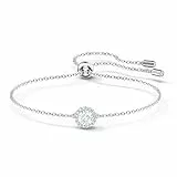 Swarovski Bracelet Una Angelic, Diverses tailles rondes, Blanc, Métal rhodié