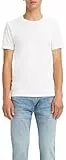 Levi's Homme Slim 2-Pack Crewneck Tee, White + White, L