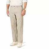 Amazon Essentials Pantalon Chino Infroissable Sans Pinces Coupe Classique (Grandes Tailles Disponibles) Homme, Kaki Beige, 34W / 32L
