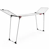 Vileda Infinity Flex XXL Étendoir, tiges télescopiques Extensibles, étendoir déjà monté, Blanc, Grand