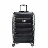DELSEY PARIS - Meteor EU - Valise Grande Taille Rigide Extensible - 78x50x33 cm - 111 litres - XL - Noir