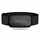 GEOID HS500 Moniteur de fréquence Cardiaque Sangle de Poitrine, Bluetooth 4.2/Ant+, Capteur de fréquence Cardiaque étanche IP67, Compatible Wahoo, Zwift