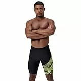Speedo Medley Logo Jammer pour Homme, Black/Hyper Yellow, 40