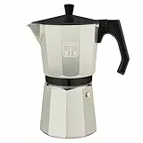 Cecotec Cafetiere Italienne Cumbia Mokclassic 600 Beige. Cafetière Italienne 300 ml Beige, 6 Tasses, Compatible Induction et Autres Surfaces, Poignée Ergonomique, Filtre Acier Inoxydable
