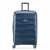 DELSEY PARIS - Meteor EU - Valise Grande Taille Rigide Extensible - 78x50x33 cm - 111 litres - XL - Bleu Fonce