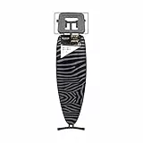 Taurus Argenta Plus - Planche à repasser, 3 positions de hauteurs jusqu'à 93cm, Support pour centrale vapeur, Housse 100% coton, Dimensions 41 x 125 cm, anti-dérapeant, Gris