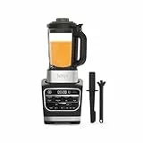 Ninja Foodi Mixeur et Soupe, 10 Programmes Auto-iQ, Verre 1.7L, Mixeur Chaud et Froid, Elément Chauffant Intégré, Programme de Nettoyage et Brosse, 1000W, Noir HB150EU